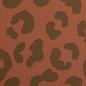 Preview: 50x70 cm Zuschnitt Kunstleder Happy Leo terracotta/braun by Cherry Picking von Swafing